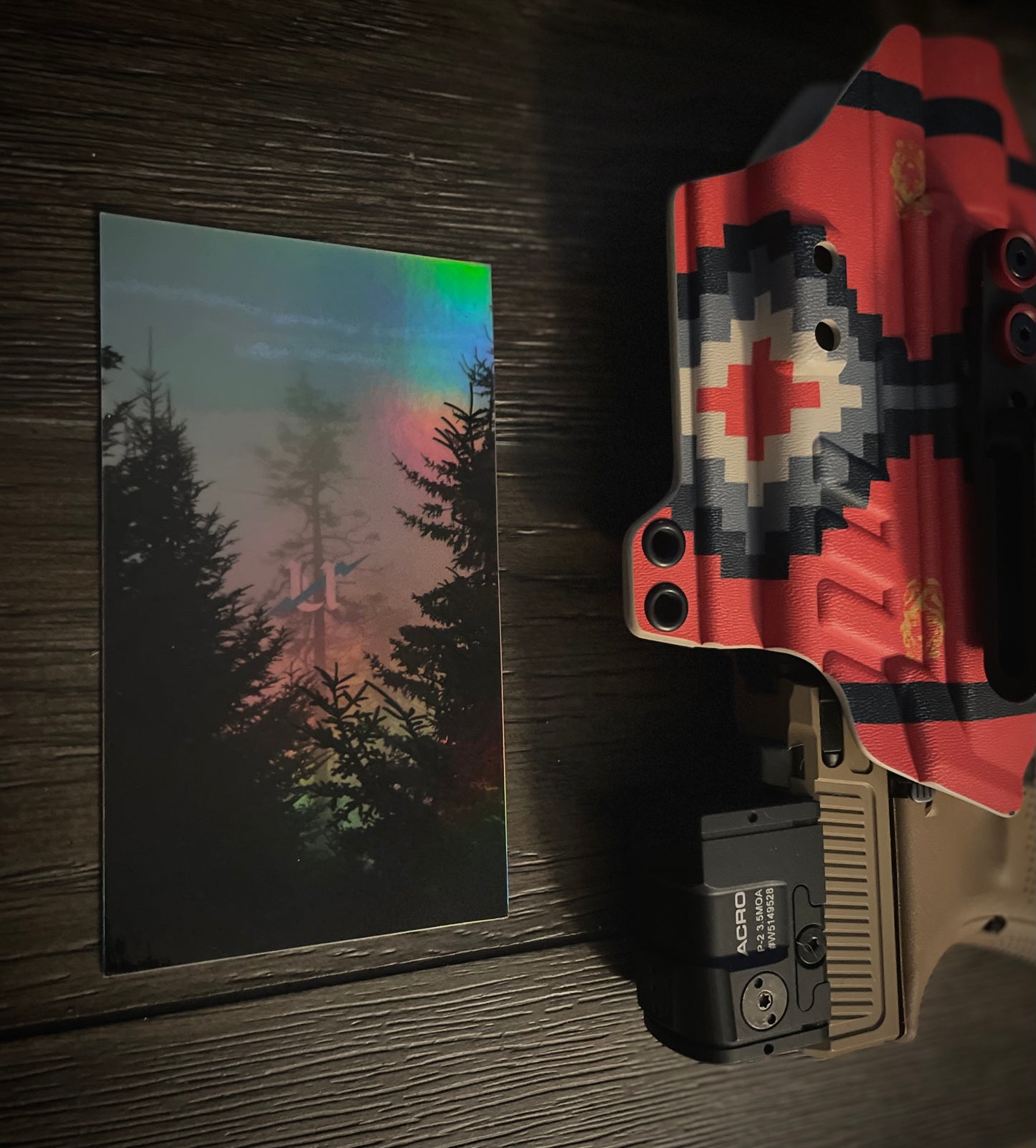 Into The Pines Holographic Sticker